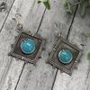 Trendy Turquoise Bohemian Women's Dangle Earrings - European & American Style