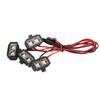 RC Headlight 5?7.4V 8LED White Light RC LED Headlights Wear Resistant RC LED Lights with Plastic
