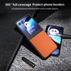 For Motorola Razr 50 5G Case Black Edge PU Leather Coated PC Phone Cover