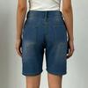 Women's Color Jeans Stretch Slim Fit Distressed Denim Shorts