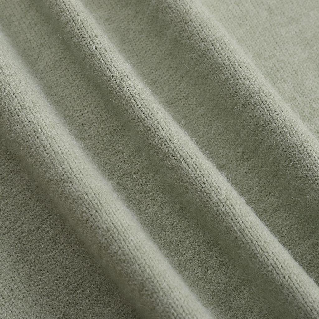 AMI 2025 Classic Couple's Embroidered White Heart Cardigan Wool Sweater