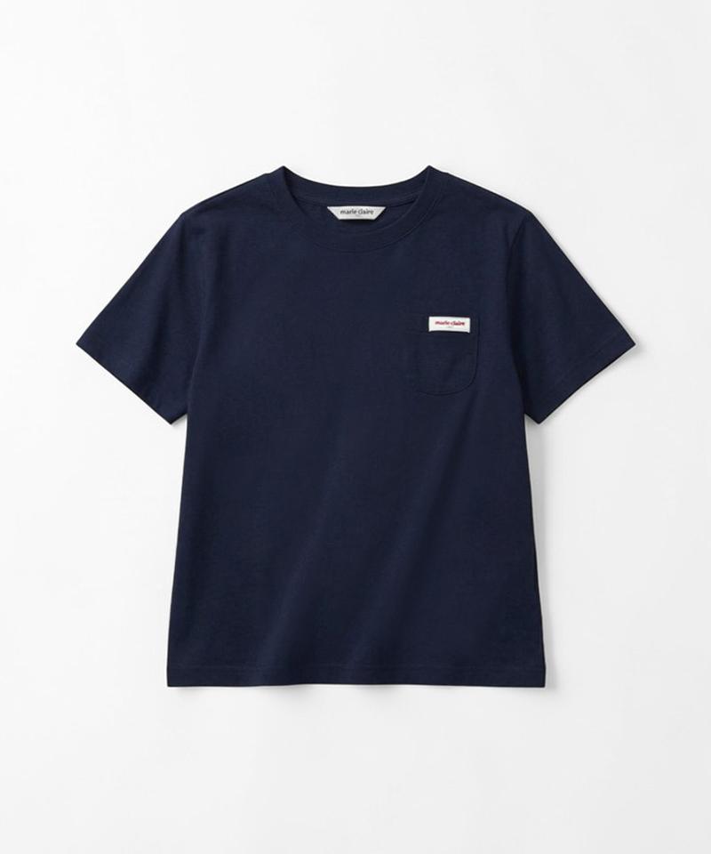 MARIE CLAIRE Pocket Point Label Short Sleeve T-Shirt (Magbts23Mny)