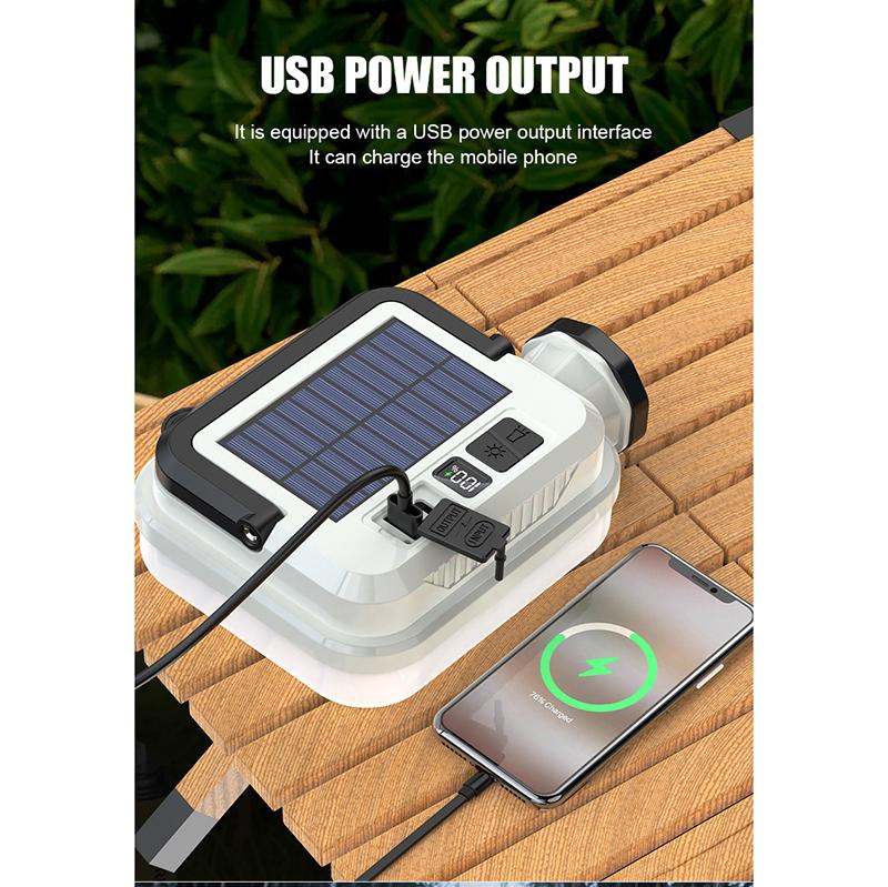 Solar-Powered Multifunctional Camping Light