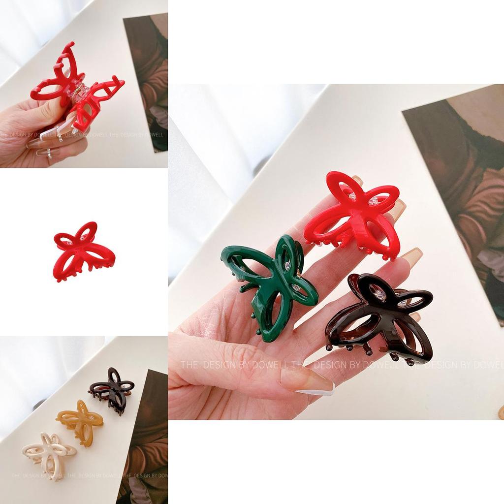 Fashionable 4cm Butterfly Hair Claw Clip Chic Acetate Material For Women