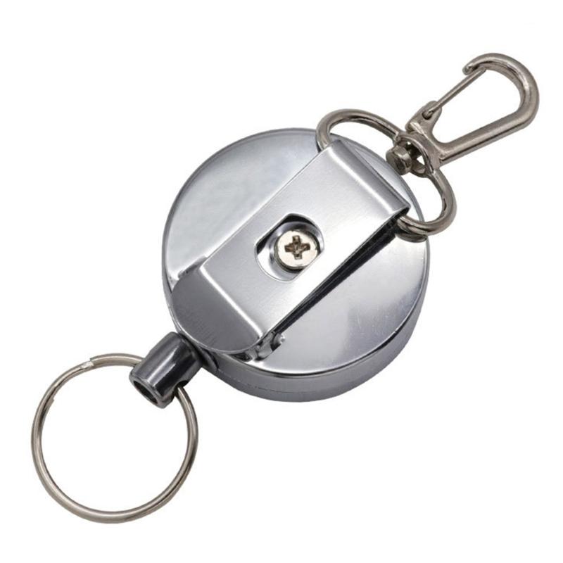 Badges Holder Retractable Clip Badges Reel Retractable Keychains Carabiner Badges Clip Lanyards Badges Holder