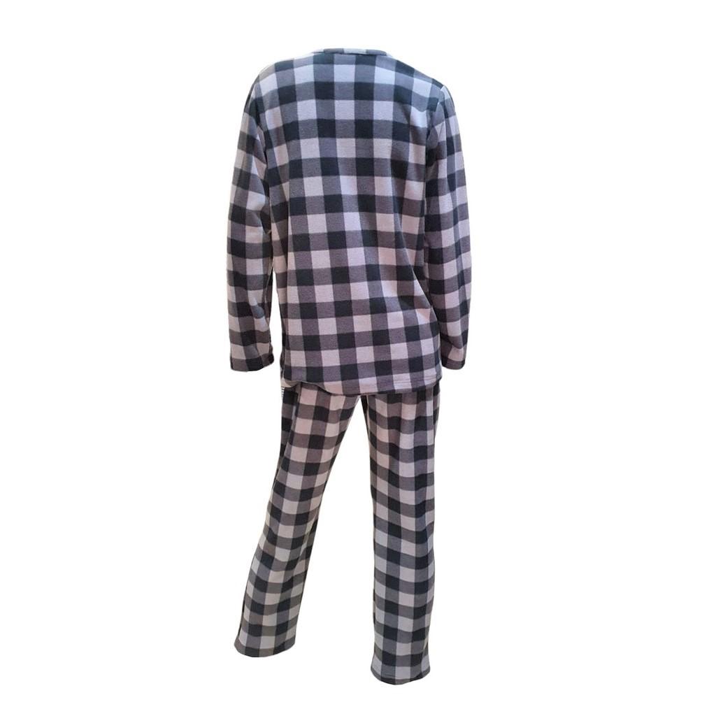 Ciciten 22318 Exploded Collar Square Women's Fleece Pajamas Set