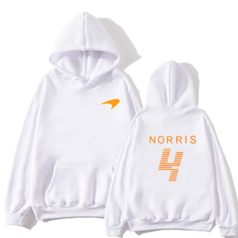 Lando Norris Racing Sudadera con capucha deportiva de forro polar para hombre y mujer estilo hip hop Harajuku y2k, ropa deportiva casual para otoño e invierno