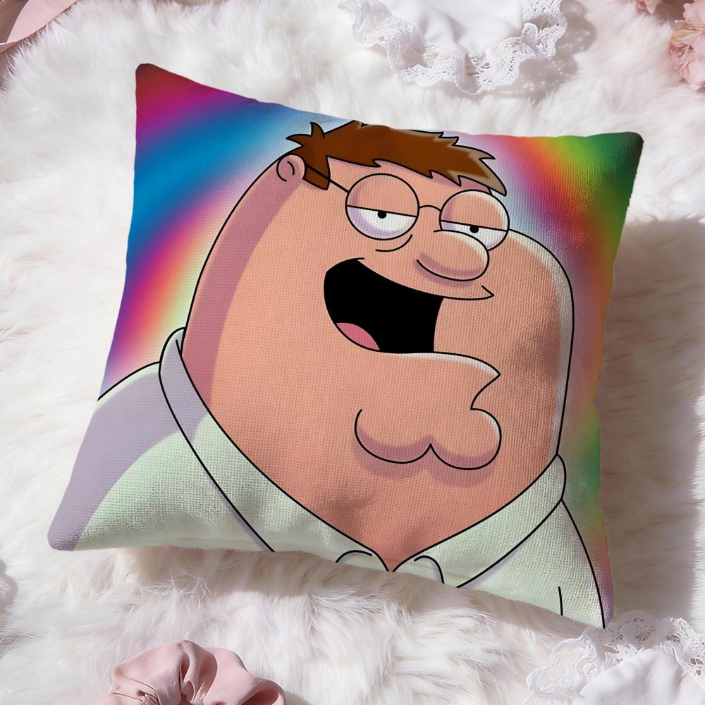 Anime F-Family GuyS Cushion Cover Premium Comfort Reversible Pillow Cove -Two In One Design for Any Room & Car Interior