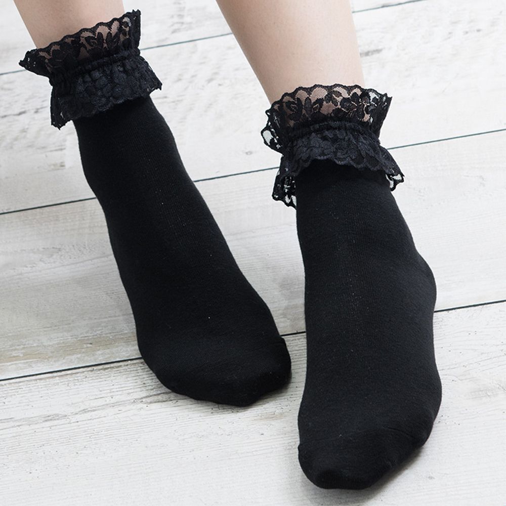 Vintage Ruffle Lace Boat Socks Socks Ankle Socks Short Sock