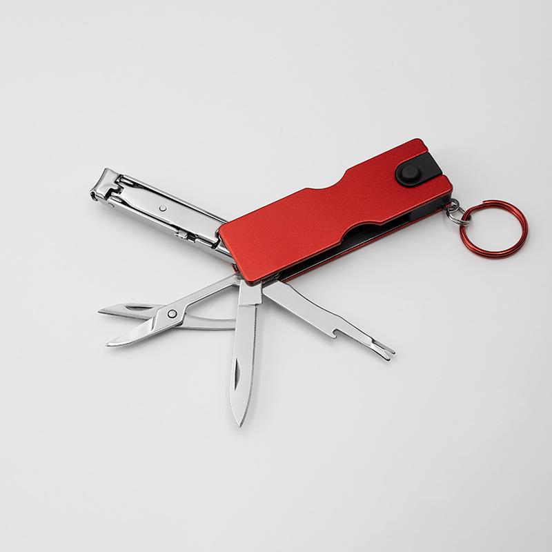 Popular Mini Multifunction Nail Beauty Tool: Folding Knife with LED, Scissors, and Clippers