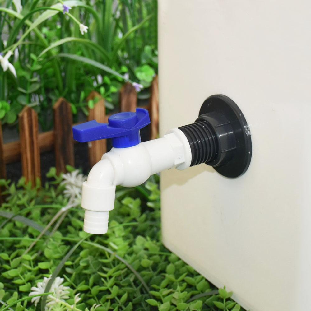 16mm Nipple IBC Tank Tap Adapter Thread Connector Valve 15mm Hose Rainwater Collection Bucket Tap Garden Hose Tank Fitting