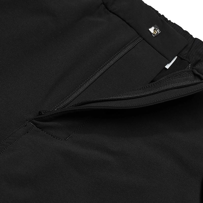 Fila Urban Explore Classic Minimalist Solid Color Fashion Casual Sports Outdoor Water-Resistant Versatile Comfortable Woven Long Pants A11M548803FBK