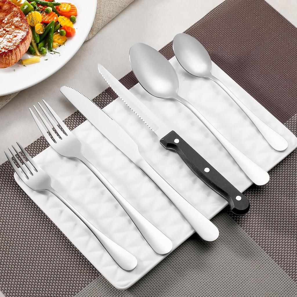 12 Piece Dinner Forks Set, Food-Grade Stainless Steel Forks Silverware, Cutlery Fork, Salad Fork, Metal Forks for Home, Kitchen or Restaurant, Mirror