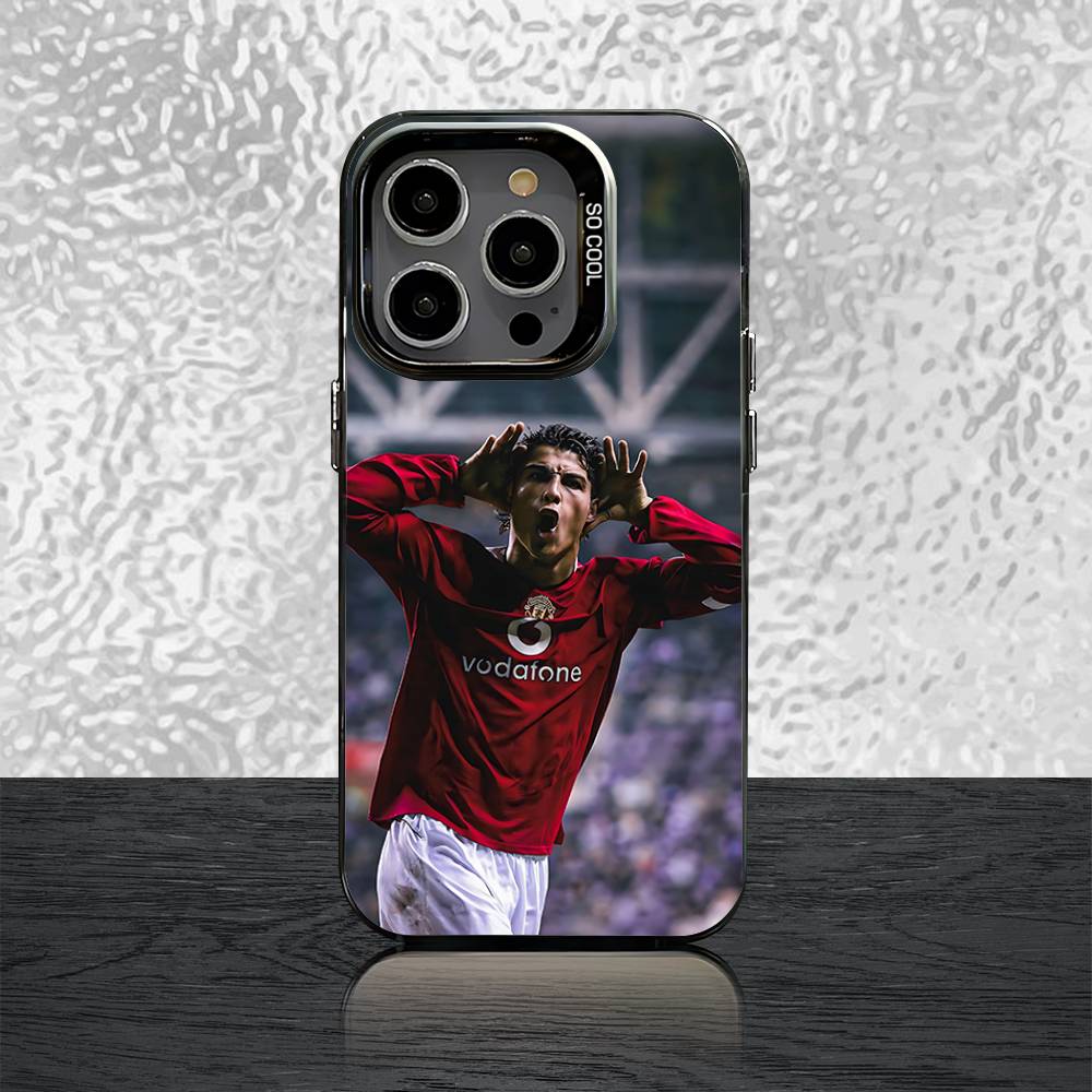7 FOOTBALL Phone Case For iPhone 16,15,14,13,12,11,Pro,Max,Plus,Mini,SE Cr7 R-ROnAlDoS Black Candy Matte Shockproof Cover