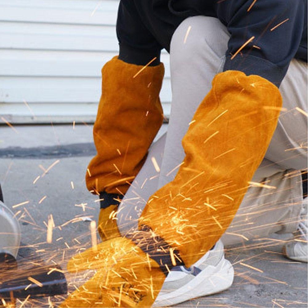 Heat Flame Resistant Electric Welding Sleeves Breathable Welding Arm Protector Spark Protection