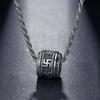 S925 Silver Six-Character Mantra Pendant Necklace: Trendy Unisex Titanium Steel Sweater Chain