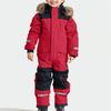 Children's Fashion Outdoor Waterproof Fleece-Lined Thickened Warm Boys' And Girls' One-Piece Ski Suit