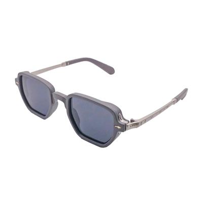 RSINC Unisex Designer Sunglasses UVProtection Vintage Square Grey Silver KH-2306 B0DKJS9L7M