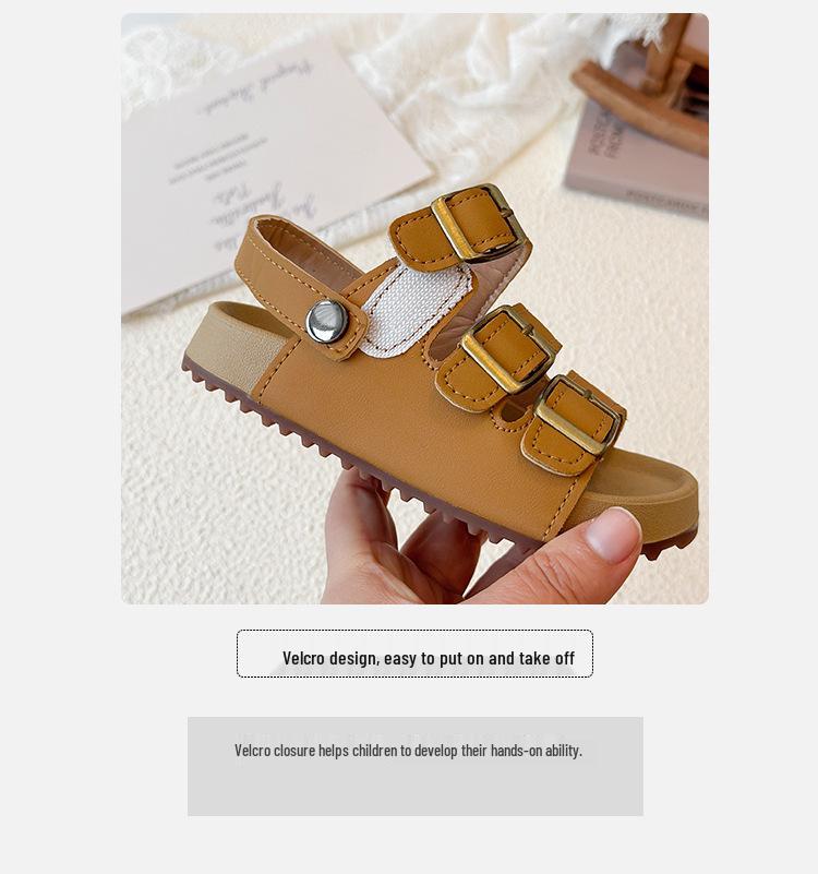 Children's Summer Sandals 2026: Breathable, Non-slip Velcro Beach Shoes for Boys & Girls