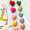 10Pcs Decorative Magnets Heart-Shaped Plastic Refrigerator Magnets For Kitchen Office Whiteboard Storage Cabinet & Dishwasher