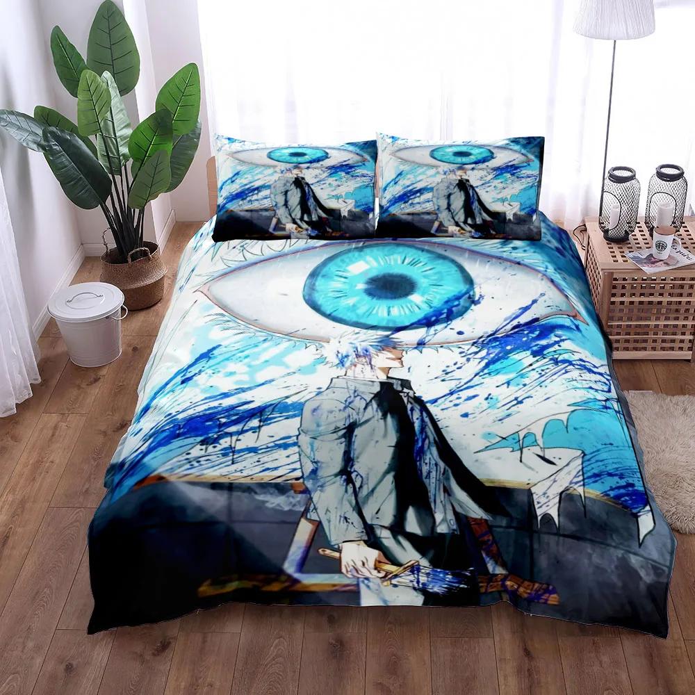 

Комплект одеял King Queen Double Full Twin Single Размер Сатору Годжо Магическая битва Comforter (quilt)-EU Single(135*200cm)3pcs