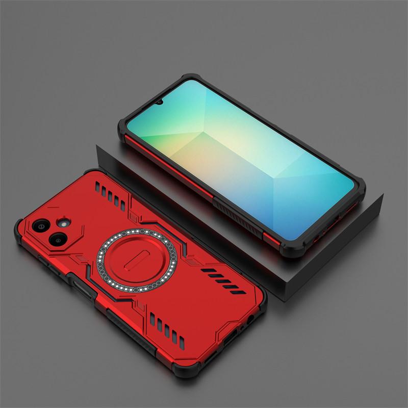 

Heat Dissipation Magnetic For Samsung Galaxy A06 4G Case Samsung Galaxy A06 4G Cover Shockproof Magsafe Wireless Charge Cover Galaxy A06 4G красный