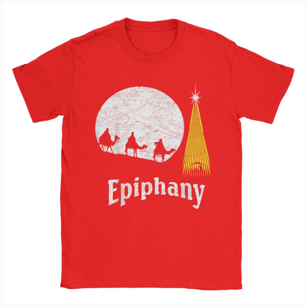 Funny Wise Men Epiphany Three Kings Day T-Shirts Men Round Neck Cotton T Shirt Christian Short Sleeve Tees Party Clothing