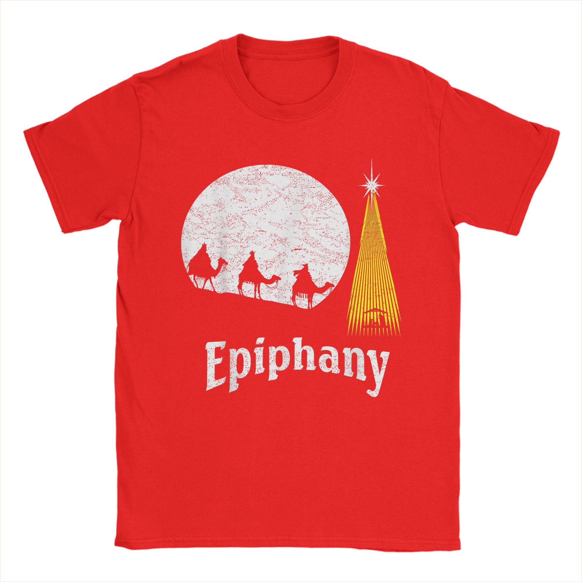 Funny Wise Men Epiphany Three Kings Day T-Shirts Men Round Neck Cotton T Shirt Christian Short Sleeve Tees Party Clothing S