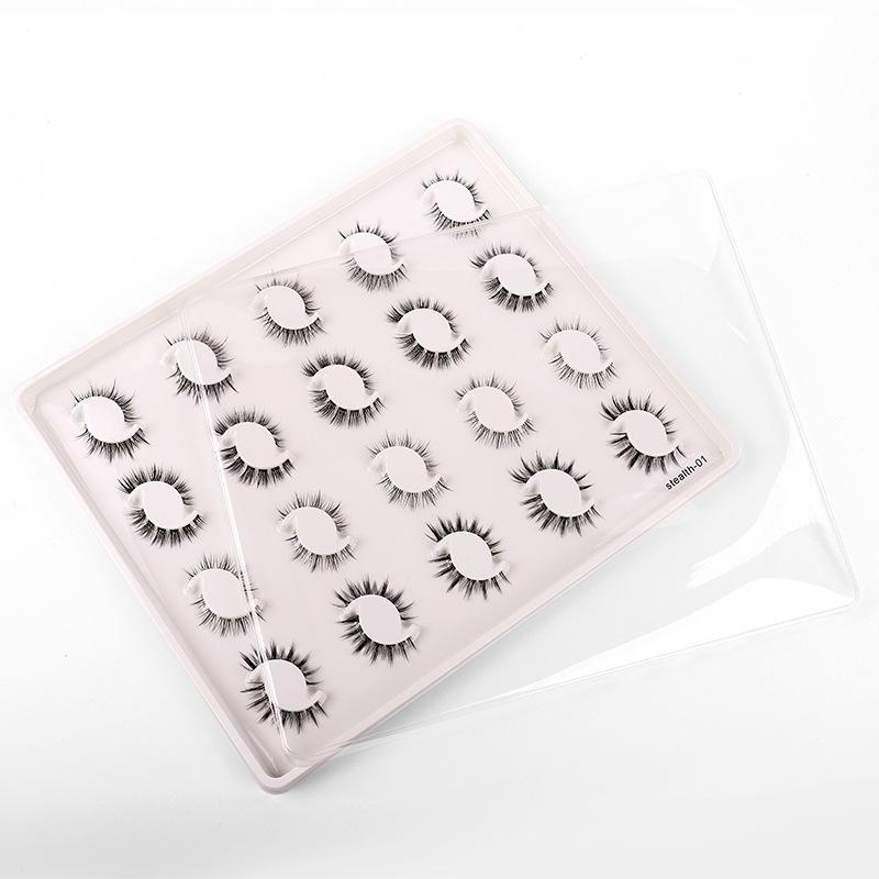 

20 пар мультяшных накладных ресниц ручной работы Barbie, мягких натуральных, с прозрачным основанием Standard