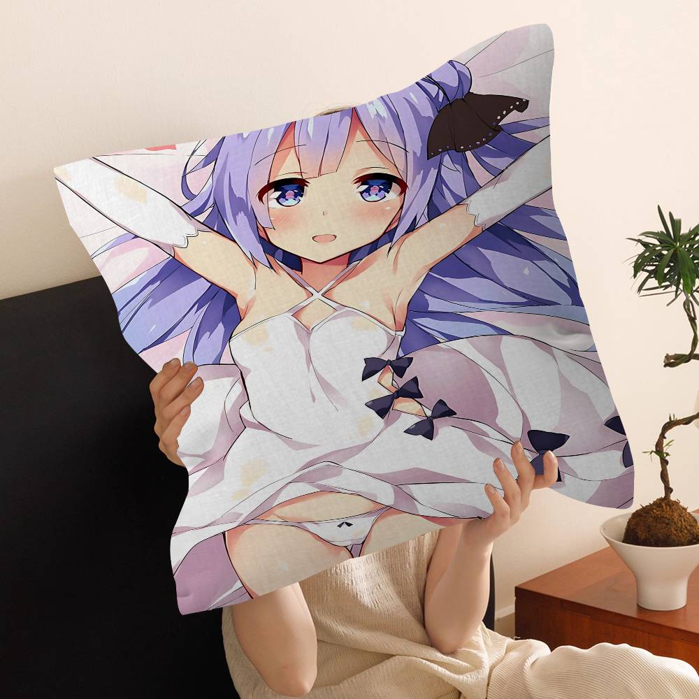 Azur Lane Movie Pillow Cushion Cover Pillowcase Living Room Sofa Home Decor Customized