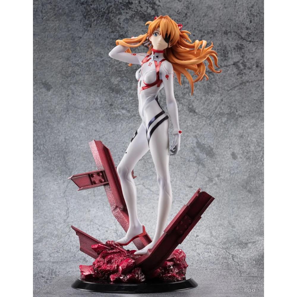 27CM Anime Shin Evangelion Gekijouban Souryuu Asuka Langley Figure 1/7 Last Mission Combat Suit Scene Model Toy Present Action