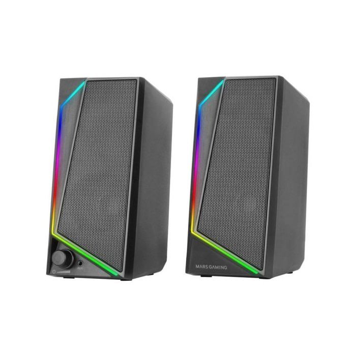 Haut-parleurs gaming - mars gaming - ms72 - 15w - éclairage rgb flow - usb et jack