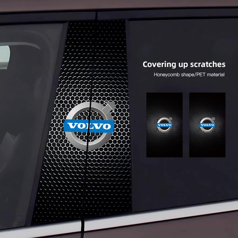 Car Stickers B-pillar Sunscreen Auto Center Column Cover Scratches For Volvo XC90 V90 V60 XC60 V40 S80 S60 S90 C40 XC40 V70 XC70