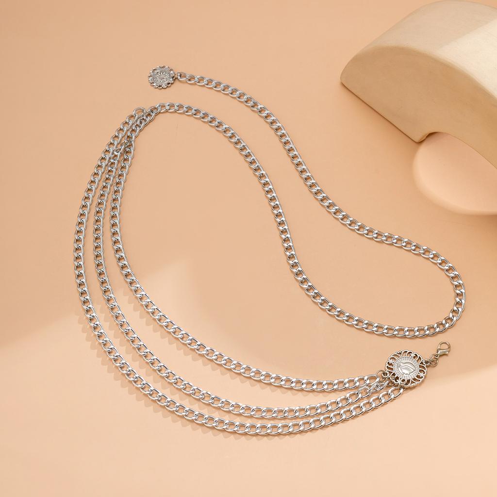 Fashion Sexy Metal Waist Chain Women Vintage Style Exquisite High Waist Gold Color Plated Belt Female Body Chain Jewelry Gifts