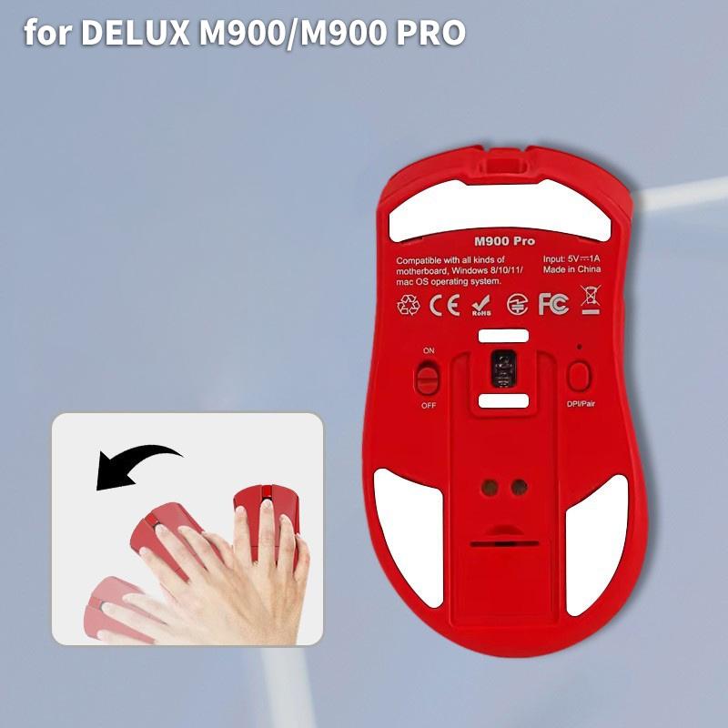 

Нескользящая наклейка на коврик для мыши для игровой мыши Delux M900/M900 Pro, аксессуары для ПК и настольного компьютера для киберспорта