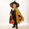 New Halloween Children's Cape Five-star Witch Clothes Magician Print Cape Set Is Hot