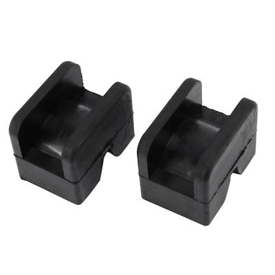 Plouluyt 2pcs Rubber Jack Pad Jack Stand Adapter Universal Rubber Slot Frame Rail Pinch Weld Protector Car Lift Pad