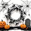 Eerie Thorns Decoration Wreath, Realistic Spiked Branches, Halloween Horror Theme Decoration, Party Decor Dead Branch Spooky for Haunted House