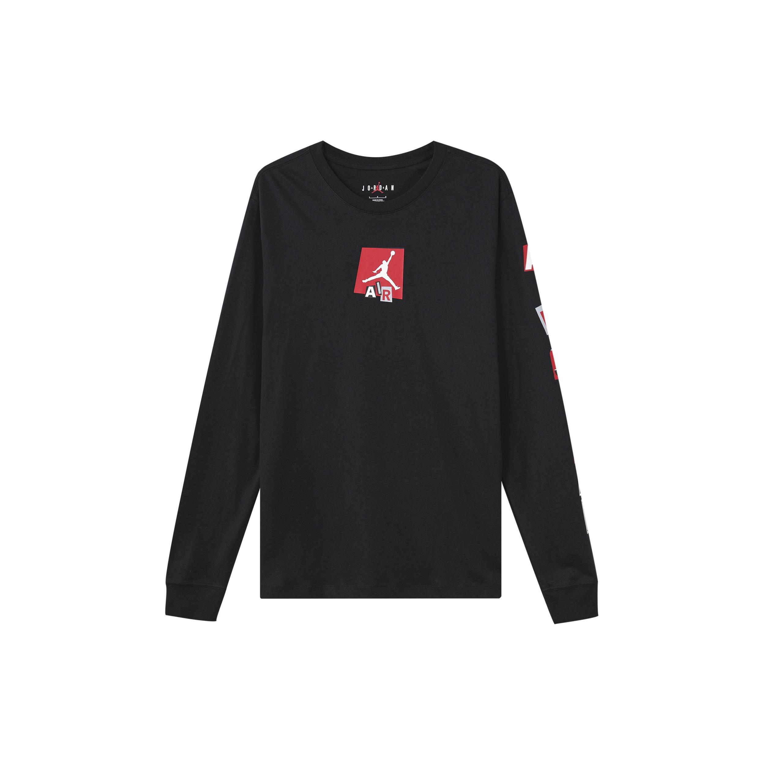 Air Jordan Brand Long Sleeve T-Shirt Black Men s FD7018-010 M