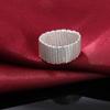 925 Sterling Silver Wedding Jewelry Fashion Braided Ring