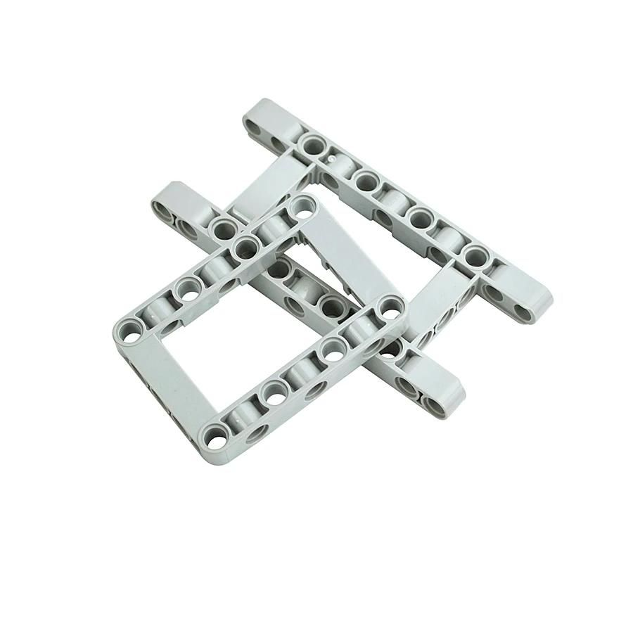 MOC Części Techniczne Akcesorium DIY Klocki Budowlane Ramię Techniczne Zmodyfikowana Rama Gruba Dziura 5x11 5x7 Otwarty Centralny Belka 64178 64179 Klocki