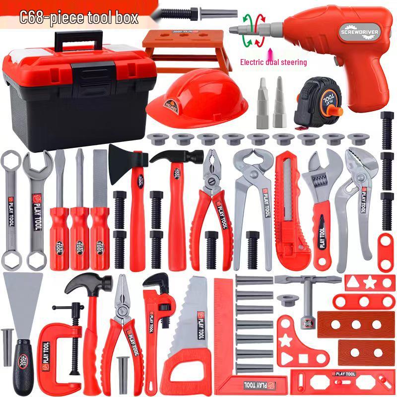 Children's Toolbox Set with Electric Drill and Screwdriver Repair Toys