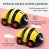 Tegneserie Insekt Friksjon Treghetsleketøybil for Barn Dobbeltsidige Trekk-tilbake-biler Leker med Lys Tidlig