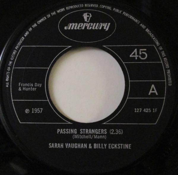 

7-дюймовая пластинка Сара Вон и Билли Экстайн - Passing Strangers MF1082 Mercury 1969 UK Jazz б/у