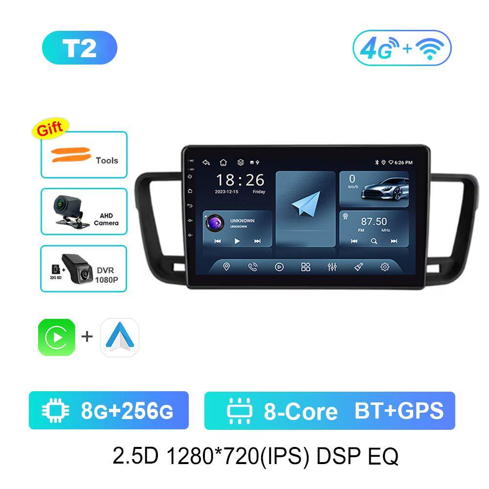 Wireless Carplay Car Video Multimedia player GPS Navi for Peugeot 508 2011 - 2018 WiFi Android Intelligent System 4G IPS Screen