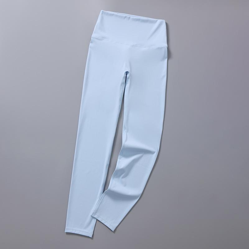 Seamless Solid Casual Slim Fit Yoga Leggings Pants Women High Waist Sports Tight Yoga Pants Women Push Up Running Training Fitness Legging Pants 25579