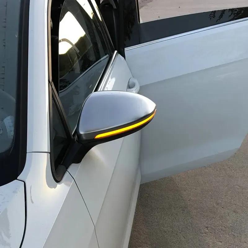 2pcs Dynamic Blinker For VW Golf 7 7.5 GTI VII R GTD MK7 LED Turn Signal Rline Mirror Light 2015 2016 2017 2018