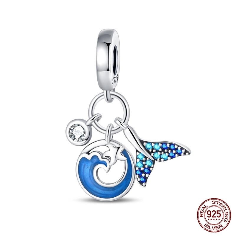 New Copper Fashion Glowing Space Astronaut Spaceship Charms Beads Fit Brand Original Bracelet Diy Jewelry Gift