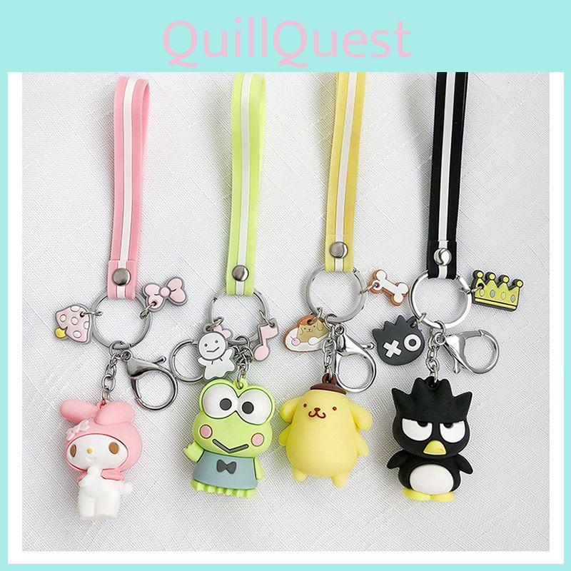 Cute Silicone Key Chain Melody Bag Pendant Accessory