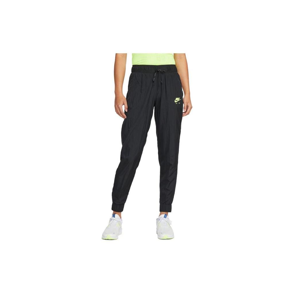 Nike Air Solid Logo Woven Breathable Casual Knit Sports Pants Women pants Black DJ0904-010